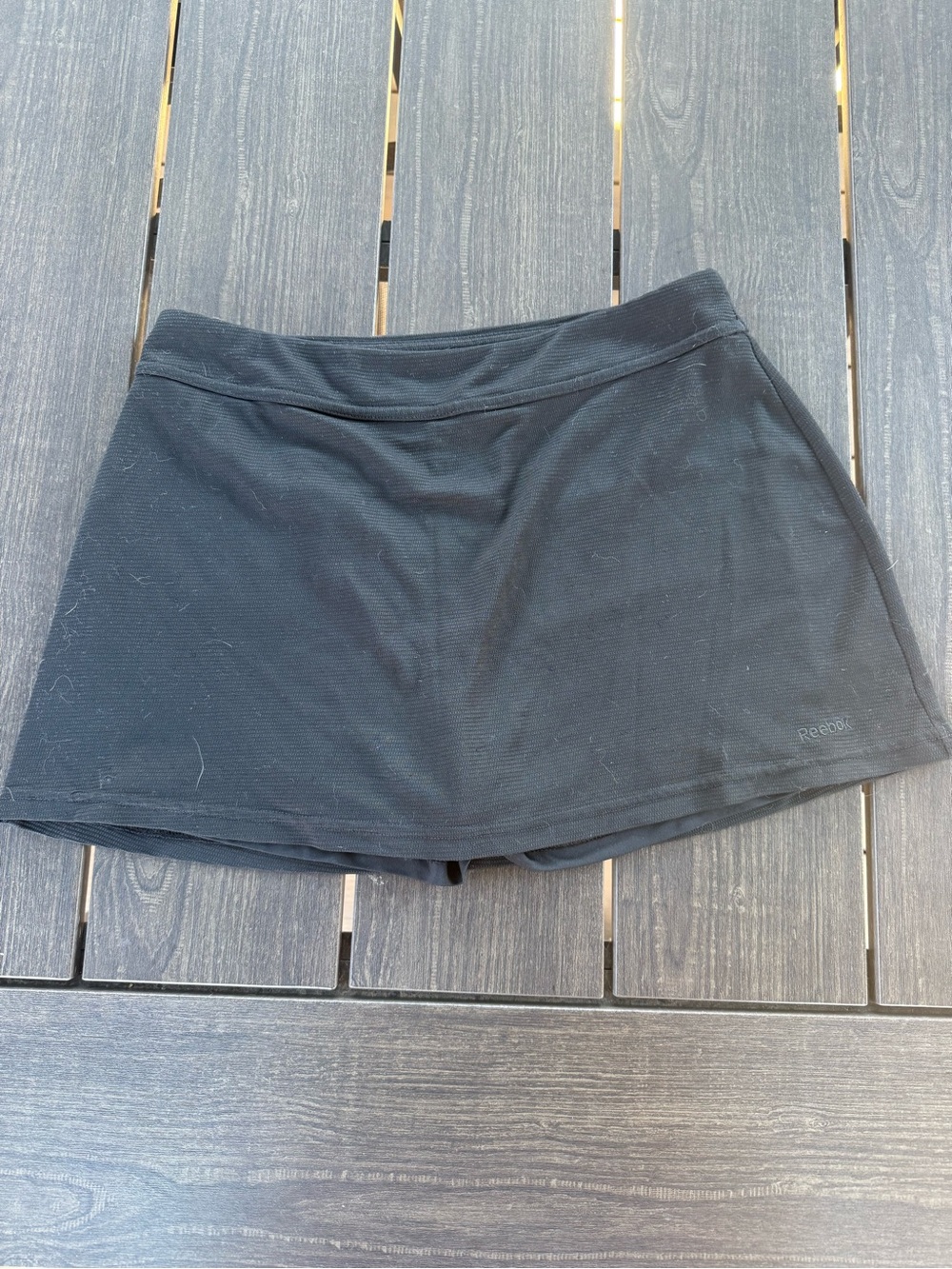 Reebok Black Mini Skort with Built-In Shorts